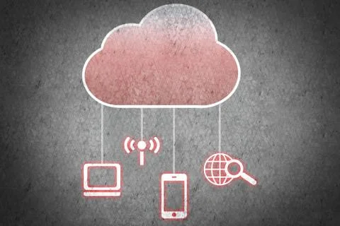 Computing cloud Illustrazione stock