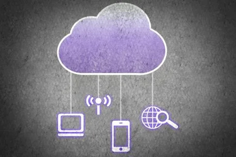 Computing cloud Illustrazione stock