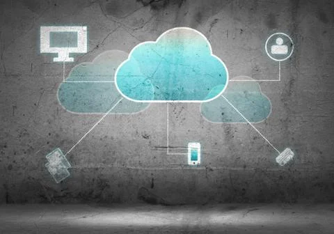 Computing cloud Stockillustratie