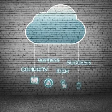 Computing cloud Illustrazione stock