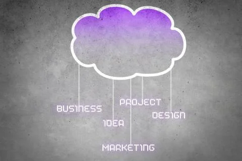 Computing cloud 스톡 일러스트