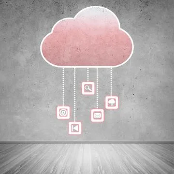 Computing cloud Illustrazione stock