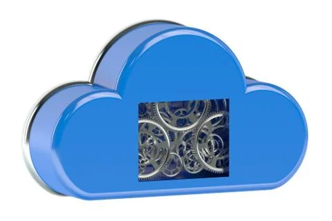 Computing Cloud 库存插图