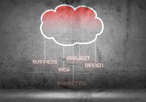 Computing cloud イラスト素材