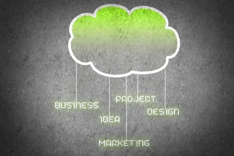 Computing cloud Illustrazione stock