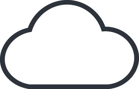 Computing Cloud Storage Stock Illustration