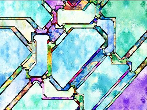 Computing Color Division Illustrazione stock