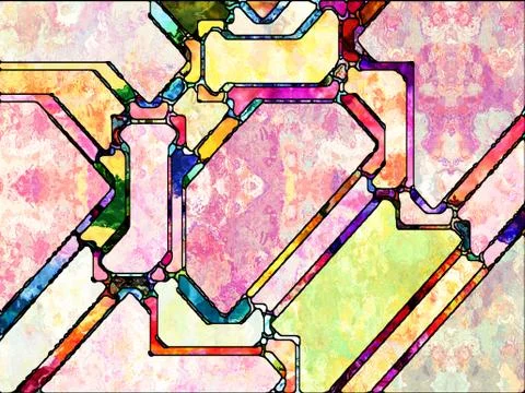 Computing Color Division Illustrazione stock