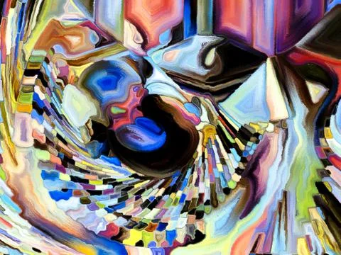 Computing Color Division Stock-Illustration