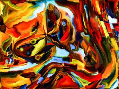 Computing Color Division Illustrazione stock