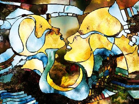 Computing Color Division Stock-Illustration