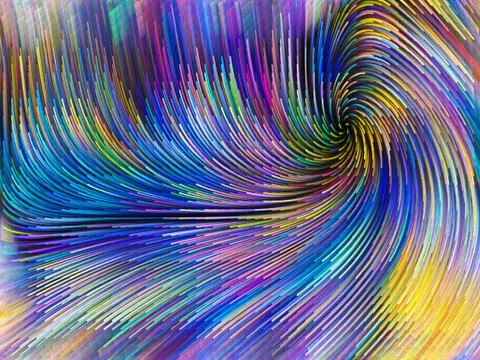 Computing Color Motion Ilustração Stock
