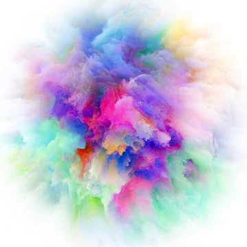 Computing Colorful Paint Splash Explosion Stock Illustration