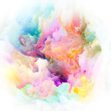 Computing Colorful Paint Splash Explosion Stockillustratie