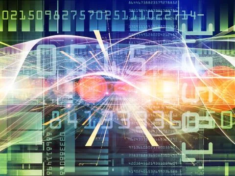 Computing Composition Stock Illustration