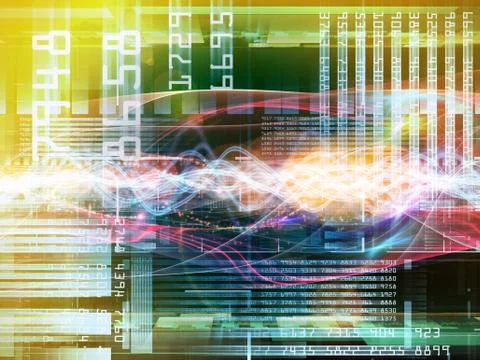 Computing Composition Ilustração Stock