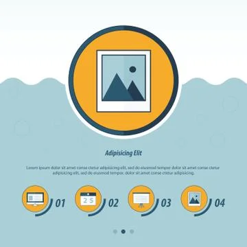 Computing Concept Design Template Illustrazione stock