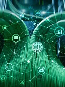 Computing concept. Technology infrastructure cloud computing and communication Stock Photos