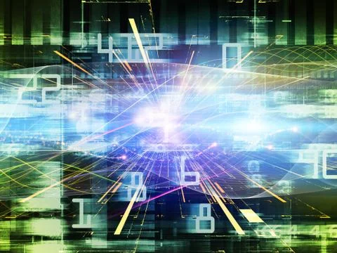 Computing Connections Illustrazione stock