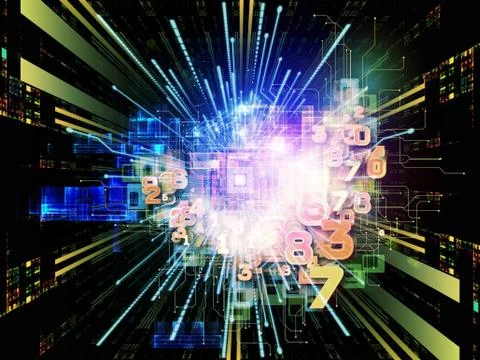 Computing CPU Ilustração Stock