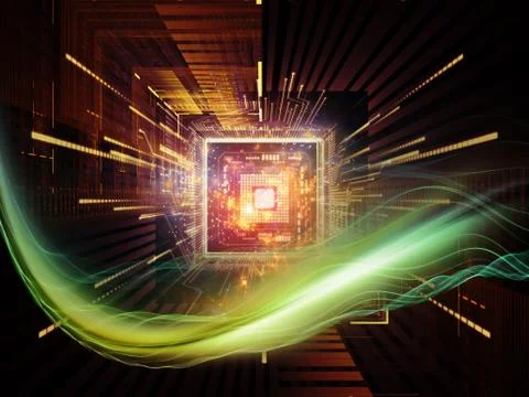 Computing CPU 스톡 일러스트