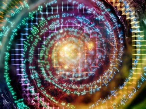 Computing Curves Ilustração Stock