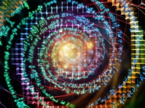 Computing Curves Ilustração Stock