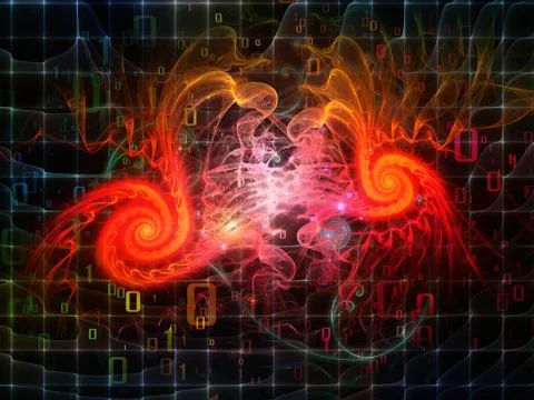 Computing Curves Ilustração Stock