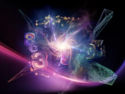 Computing Data Cloud Ilustração Stock