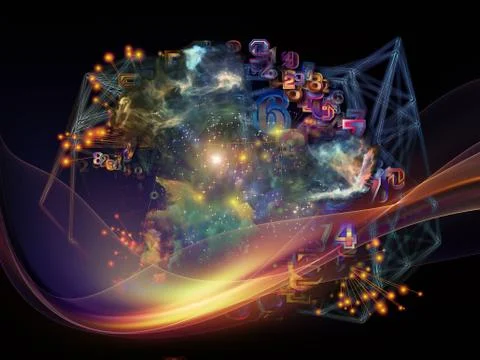 Computing Data Cloud Ilustração Stock