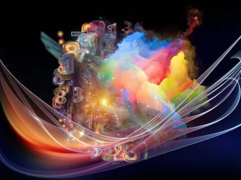 Computing Data Cloud Ilustração Stock