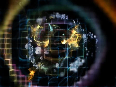 Computing Data Cloud Ilustração Stock