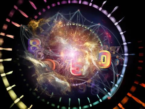 Computing Data Cloud Ilustração Stock