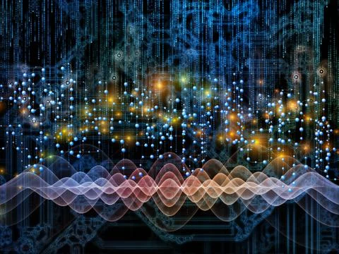 Computing Data Transfers Ilustração Stock