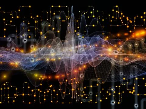 Computing Data Transfers Illustrazione stock