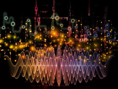 Computing Data Transfers Ilustração Stock