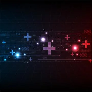 Computing digital information is complex. Stock Illustration