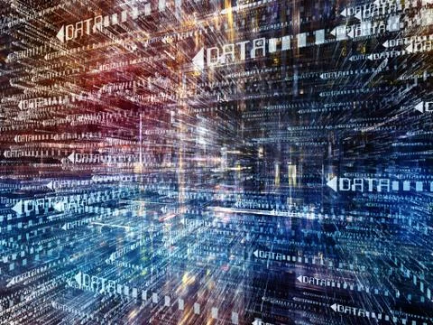 Computing Digital World Illustrazione stock