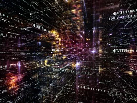 Computing Digital World Ilustração Stock