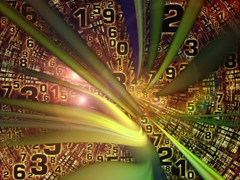 Computing Digital World Ilustração Stock