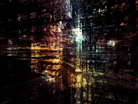 Computing Digital World Stock Illustration