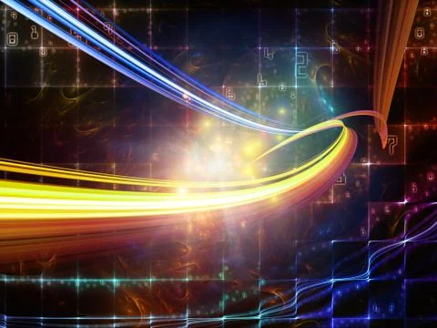 Computing Digital World Ilustração Stock