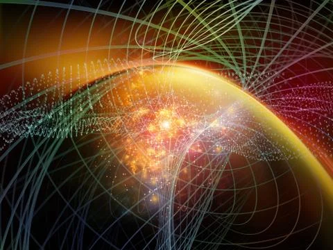 Computing Digital World Illustrazione stock