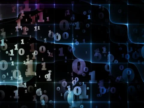 Computing Energy Field Ilustração Stock