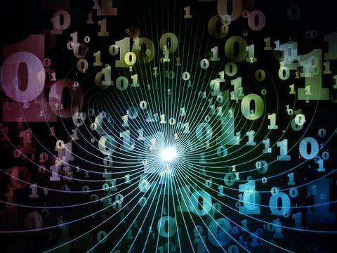 Computing Energy Field Ilustração Stock