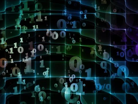 Computing Energy Field Ilustração Stock