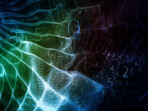 Computing Energy Field Ilustração Stock