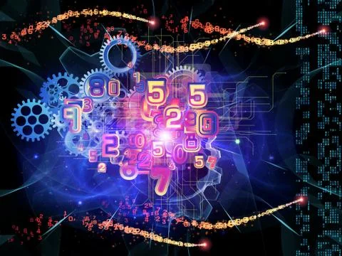 Computing engine 스톡 일러스트