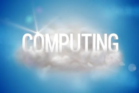 Computing on a floating cloud 写真素材