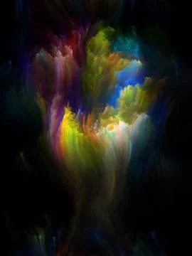 Computing Fractal Brush Stock Illustration